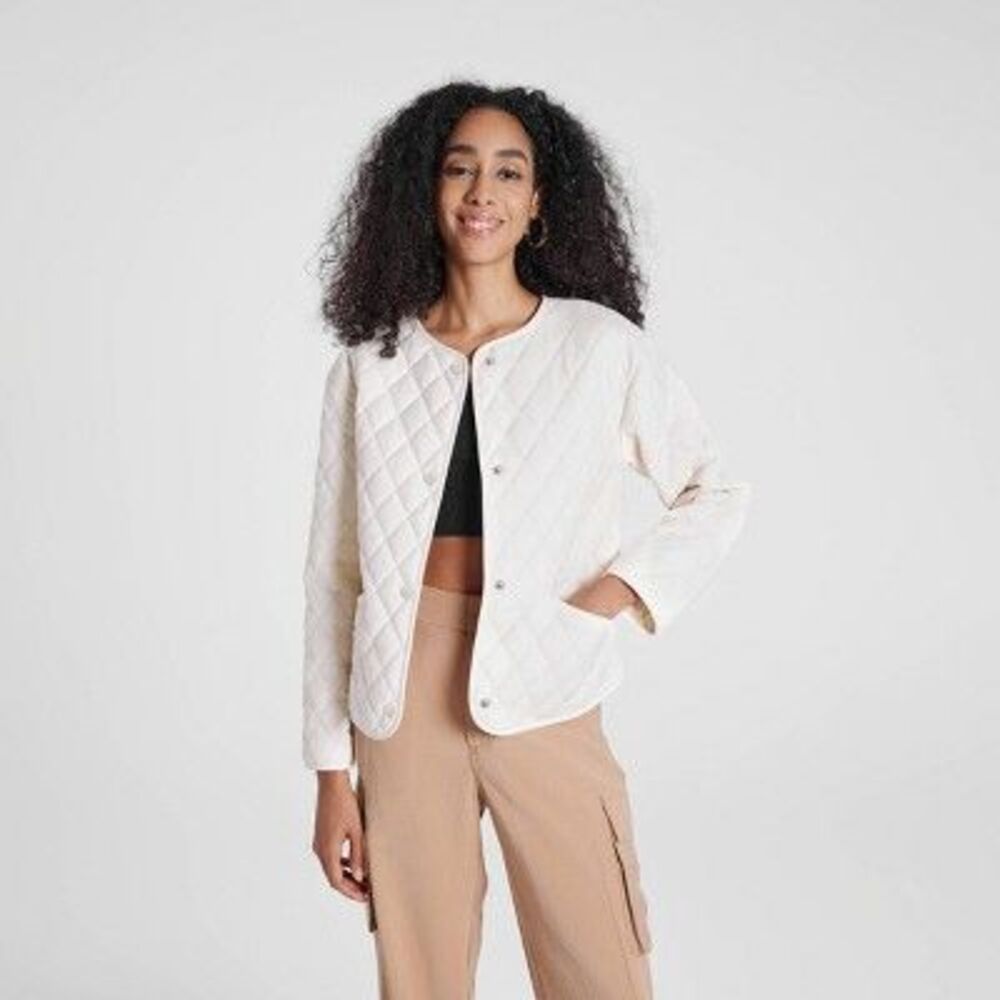a new day Quilted Cream Jacket